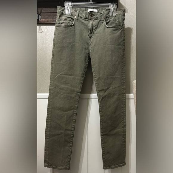 7 FOR ALL MANKIND Olive Distressed Jeans - Picture 4 of 10